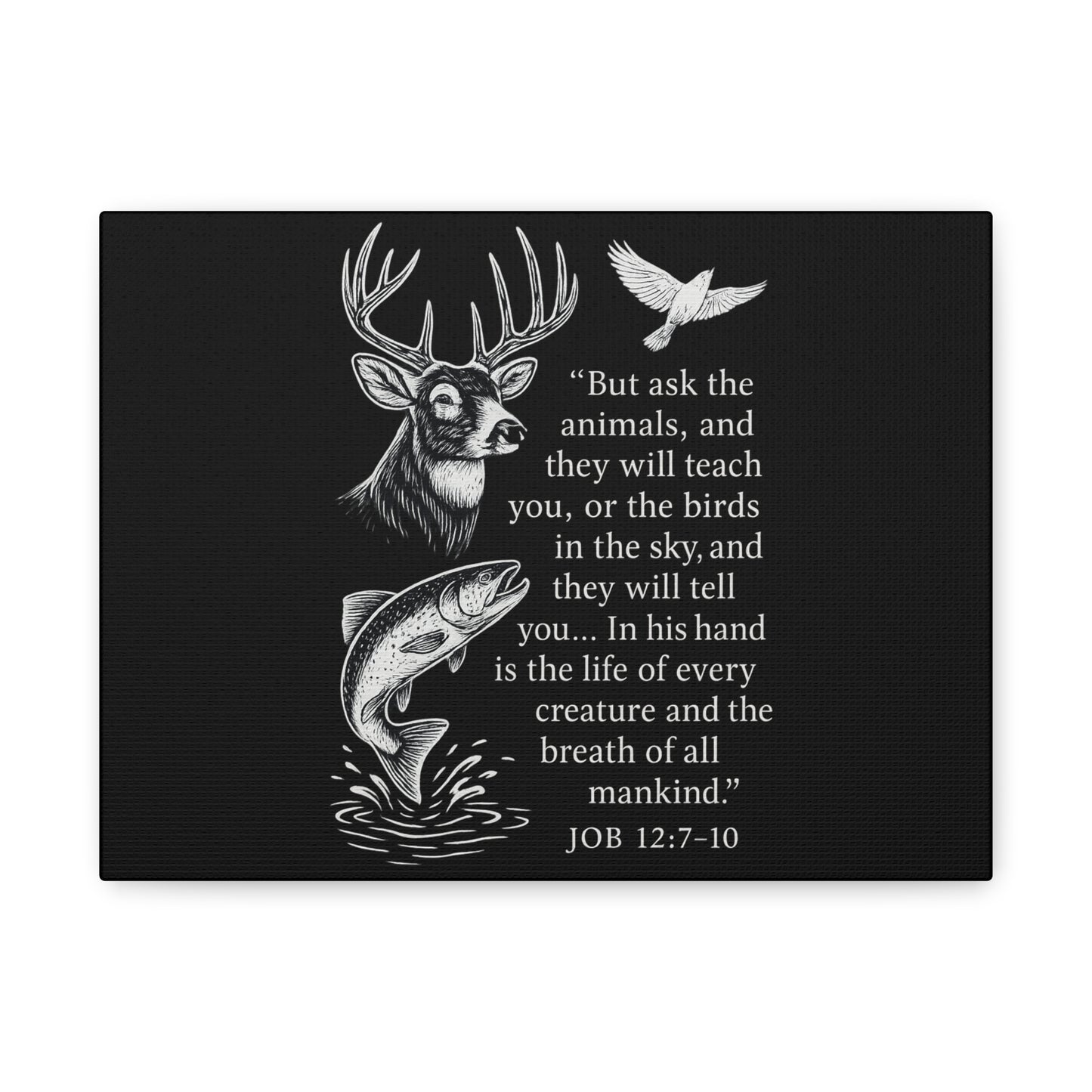 Inspirational Wildlife 12" x 9" Canvas Art